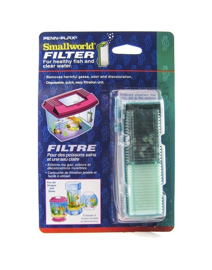 Penn Plax Smallworld Water Filter - Filter with Holder