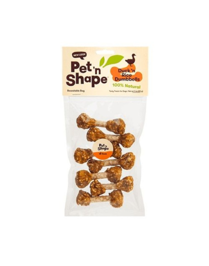 Pet 'n Shape Duck 'n Rice Dumbbells Dog Treats - 3 oz