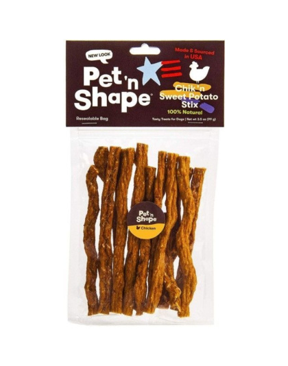 Pet 'n Shape Natural Chik 'n Sweet Potato Stix Dog Treats - 3.5 oz