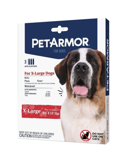PetArmor Flea and Tick Treatment for X-Large Dogs (89-132 Pounds) - 3 count
