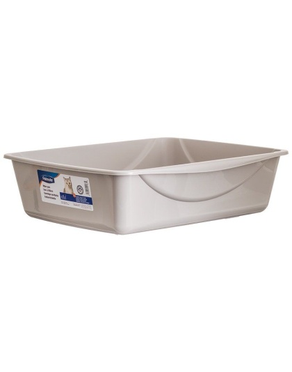 Petmate Litter Pan - Gray - Large (18.5in.L x 15.3in.W x 5.3in.H)