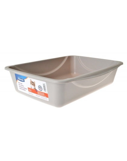 Petmate Litter Pan - Gray - Medium (16in.L x 12in.W x 4in.H)