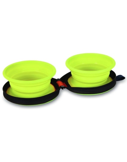 Petmate Silicone Travel Duo Bowl Medium - 1 count