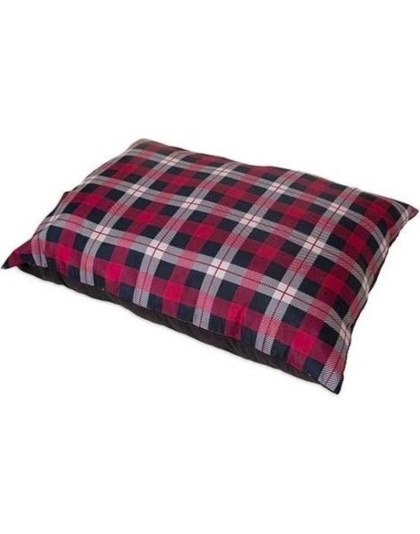 Petmate Plaid Pillow Dog Bed Assorted Colors - 36"L x 27"W