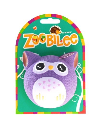 Petmate Booda Zoobilee Latex Owl Fetch Balls Dog Toy  - 1 count