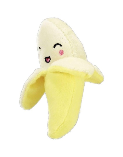 Petsport Tiny Tots Foodies Banana Plush Dog Toy - 1 count