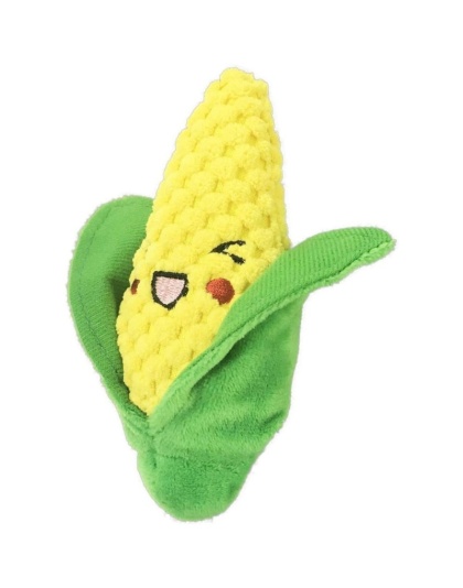Petsport Tiny Tots Foodies Corn Plush Dog Toy - 1 count