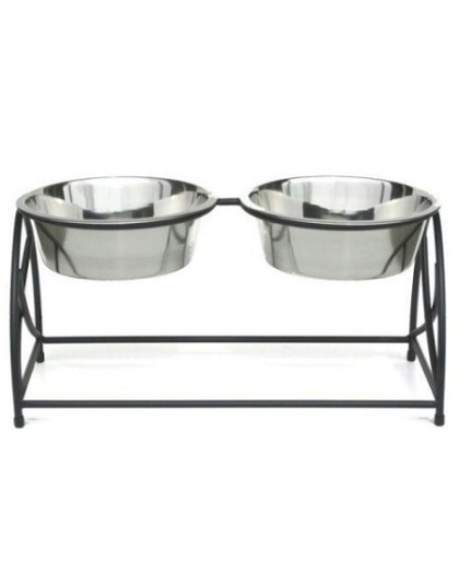 Butterfly Double Elevated Dog Feeder - Small