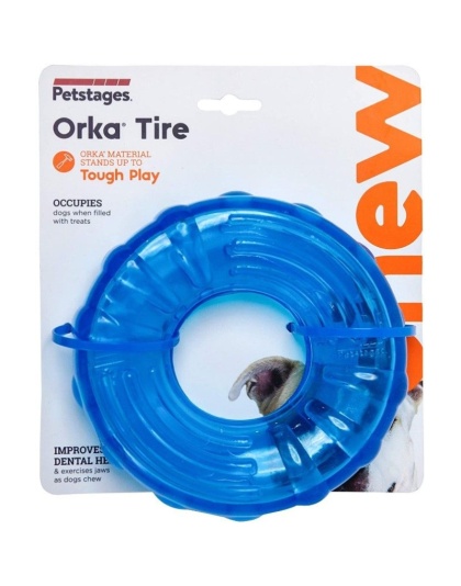 Petstages Orka Tire Treat Dispensing Chew Toy for Dogs - 1 count