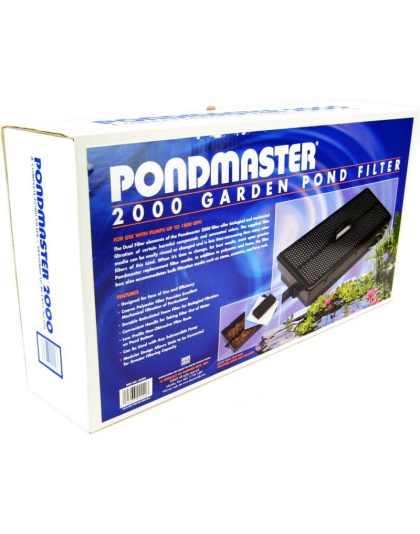 Pondmaster 2000 Garden Pond Filter Only - 1,800 GPH - Up to 2,000 Gallons