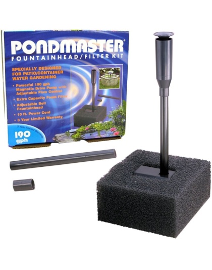Pondmaster Fountain Head & Filter Kit - 190 GPH