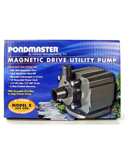Pondmaster Pond-Mag Magnetic Drive Utility Pond Pump - Model 5 (500 GPH)