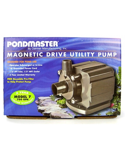 Pondmaster Pond-Mag Magnetic Drive Utility Pond Pump - Model 7 (700 GPH)