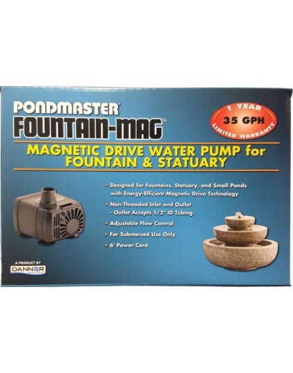 Pondmaster Pond-Mag Magnetic Drive Utility Pond Pump - Model .35 (35 GPH)