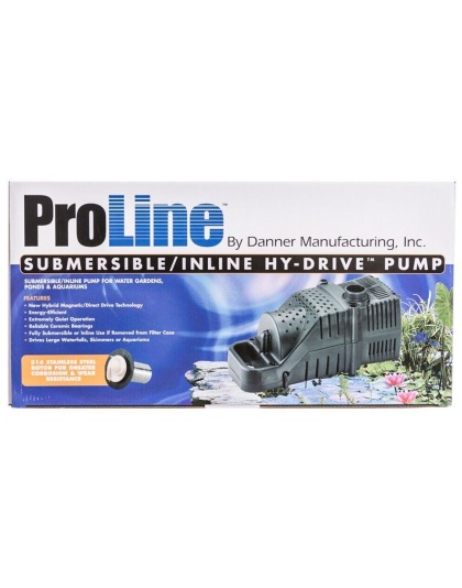 Pondmaster ProLine Submersible/Inline Hy-Drive Pump - 3,200 GPH with 20' Cord