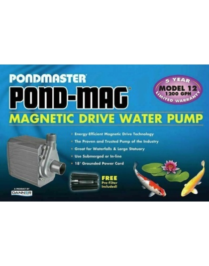 Pondmaster Pond-Mag Magnetic Drive Utility Pond Pump - Model 12 (1200 GPH)