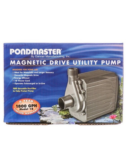 Pondmaster Pond-Mag Magnetic Drive Utility Pond Pump - Model 18 (1800 GPH)