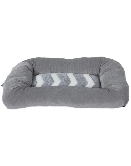 Precision Pet Snoozz ZigZag Mat Pet Bed Gray And White  - 17" x 11"