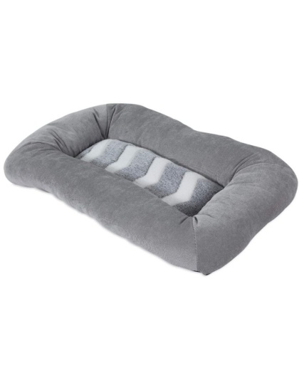 Precision Pet Snoozz ZigZag Mat Pet Bed Gray And White  - 23" x 16"