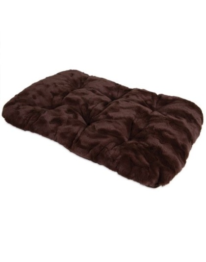 Precision Pet Cozy Comforter Kennel Mat - Brown - Size 4000 (35" x 22")