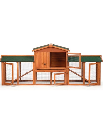 Prevue Pet Products Rabbit Hutch with Double Run