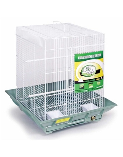 Clean Life Small Flight Cage - White