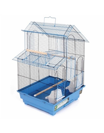 House Style Bird Cage - Blue