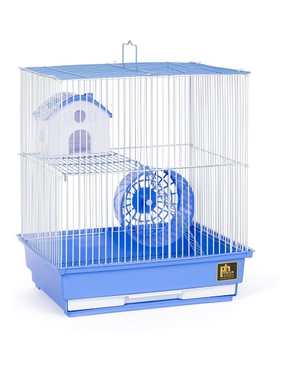 Prevue Pet Products Two Story Hamster Cage - Blue