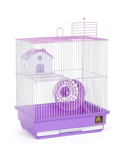 Prevue Pet Products Two Story Hamster Cage - Purple