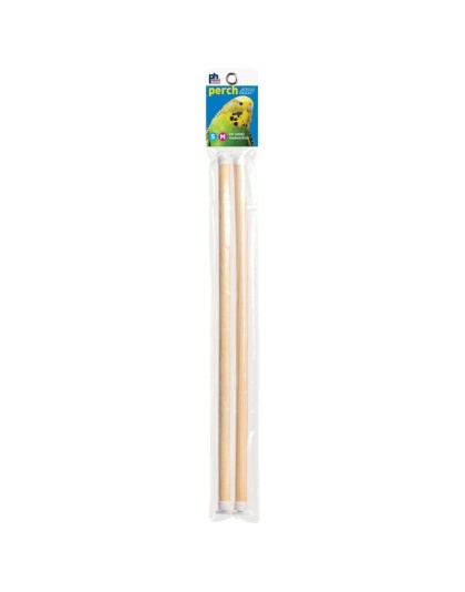 Prevue Birdie Basics Perch - Small/Medium Birds - 14in.L x 7/16in.W - 2 Pack