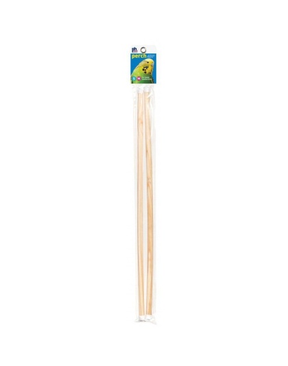Prevue Birdie Basics Perch - Small/Medium Birds - 19in.L x 7/16in.W - 2 Pack