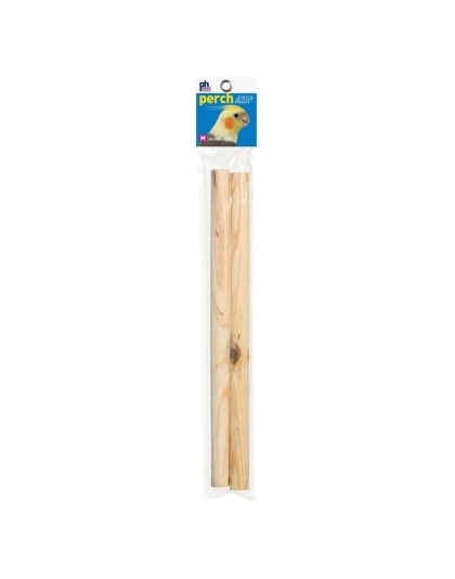 Prevue Birdie Basics Perch - Medium Birds - 13-3/8in.L x 3/4in.W - 2 Pack