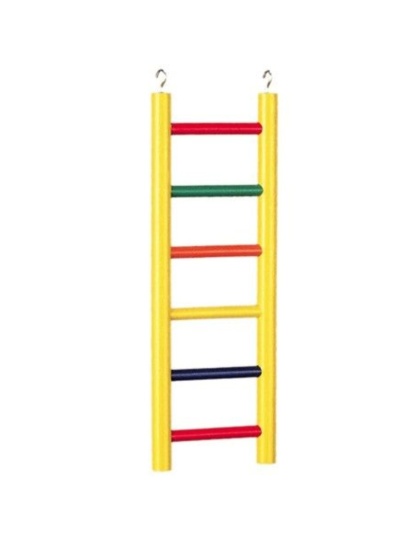 Prevue Carpenter Creations Hardwood Bird Ladder Assorted Colors - 6 Rung 12in. Long