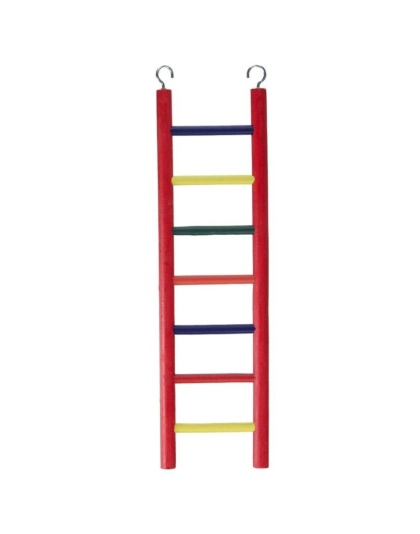 Prevue Carpenter Creations Hardwood Bird Ladder Assorted Colors - 7 Rung 15in. Long
