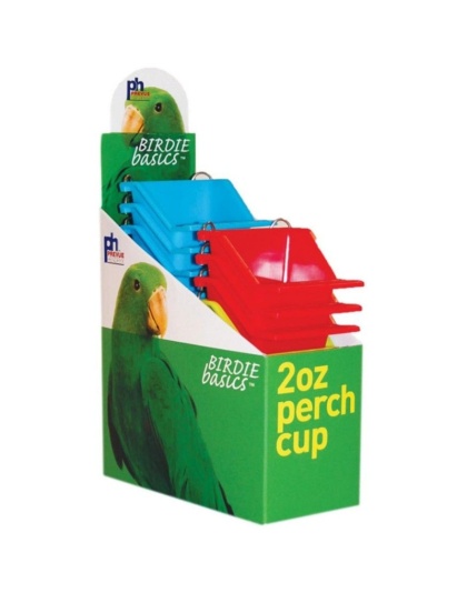 Prevue Birdie Basics 2 oz Perch Cup for Birds - 12 count