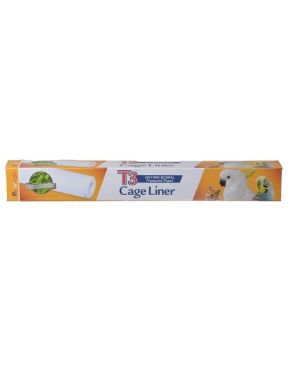 Prevue T3 Antimicrobial Bird Cage Liners - 18in.W x 25'L - 1 Roll