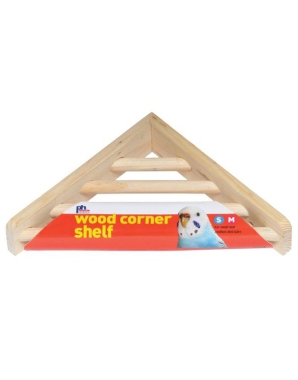 Prevue Wood Corner Shelf - 1 Pack - (7in.L x 7in.W x 1.5in.H)