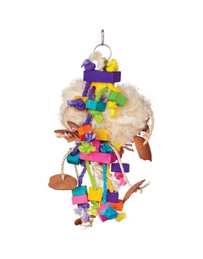 Prevue Bodacious Bites Tough Puff Bird Toy - 1 Pack - (7in.W x 17in.H)