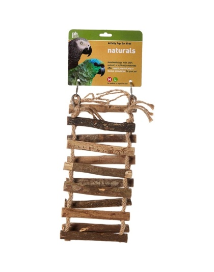 Prevue Naturals Wood and Rope Ladder Bird Toy - Large - 1 count