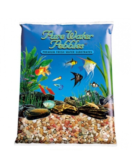 Pure Water Pebbles Aquarium Gravel - Cumberland River Gems - 25 lbs (6.3-9.5 mm Grain)