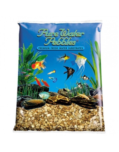 Pure Water Pebbles Aquarium Gravel - Nutty Pebbles - 25 lbs (3.1-6.3 mm Grain)