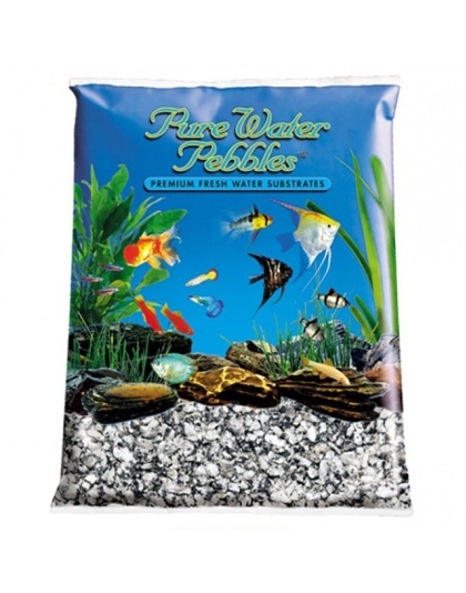 Pure Water Pebbles Aquarium Gravel - Silver Mist - 5 lbs (6.3-9.5 mm Grain)