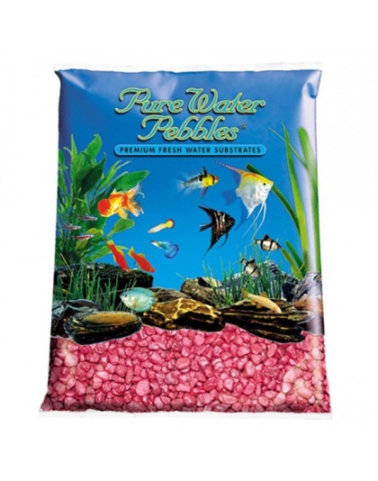 Pure Water Pebbles Aquarium Gravel - Red Frost - 5 lbs (8.7-9.5 mm Grain)