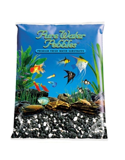 Pure Water Pebbles Aquarium Gravel - Salt & Pepper - 25 lbs (3.1-6.3 mm Grain)