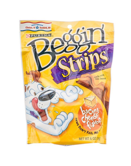 Purina Beggin' Strips Dog Treats - Bacon & Cheese Flavor - 6 oz