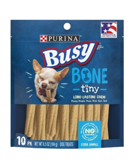 Purina Busy Bone Real Meat Dog Treats Tiny - 6.5 oz