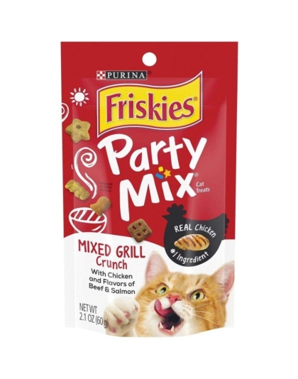 Friskies Party Mix Cat Treats - Mixed Grill Crunch - 2.1 oz
