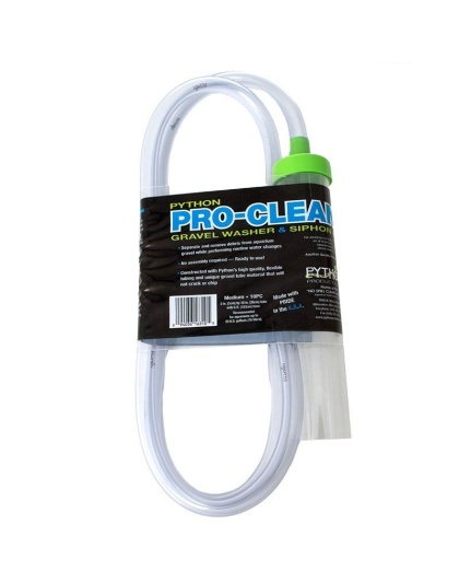 Python Pro-Clean Gravel Washer & Siphon Kit - Medium - Aquariums up to 20 Gallons - (10"L x 2"D)