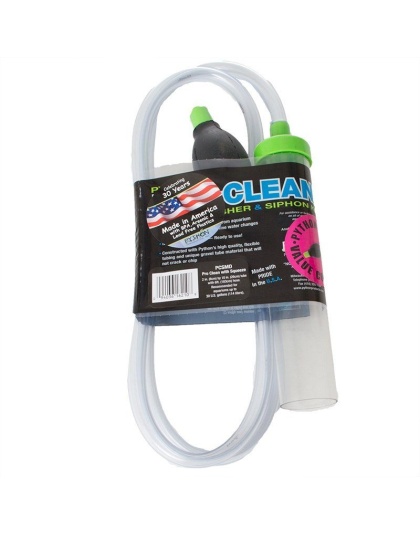 Python Pro-Clean Gravel Washer & Siphon Kit with Squeeze - Medium - Aquariums up to 20 Gallons - (10"L x 2"D)