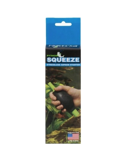 Python Squeeze Stressless Siphon Starter - 1 Squeeze - (Includes 1/4" & 1/2" Adapters)